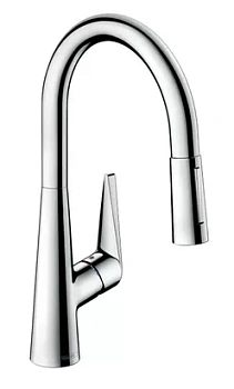 Смеситель Hansgrohe для кухни 200 вытяжной поворотный излив хром 72813000