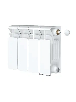 Радиатор биметаллический Rifar Ventil BVR 200 нижнее правое подключение, 4 секции, 400 Вт