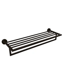 Полотенцедержатель Bemeta Dark 104219070 настенный, 500 мм, с вешалкой, цвет: черный матовый