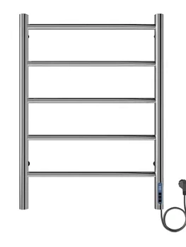 Полотенцесушитель электрический toHit 5 (500х700мм) 95Вт, нерж.сталь, кноп. панель, хром