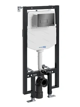 Инсталляция для унитаза WasserKRAFT с клавишей смыва, цвет: черный 56TLT.010.ME.PB03