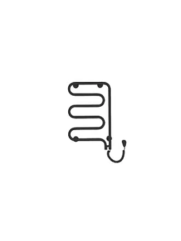 Полотенцесушитель Instal Projekt SPINA ELECTRO SPIE-40/60С31 черный матовый