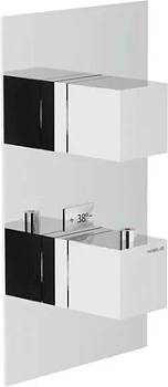 Смеситель NOBILI встраиваемый, термостат, на 2 потребителя, внешняя часть, хром WE00102/QCR