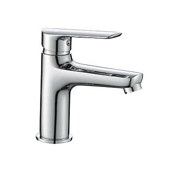 Смеситель для раковины ESKO LG 26 однозахватный, на 1 отверстие, фиксированный излив, хром