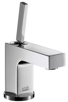 Смеситель Axor 39015 для умывальника однозахватный, донный клапан, излив 104мм,высота 193мм