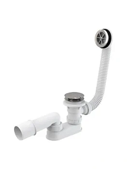 Сифон для душевого поддона Alcaplast A503KM click/clack пластик, с переливом, вых.40/50