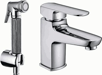 Смеситель Ledeme для раковины, с гигиеническим душем, хром L1254