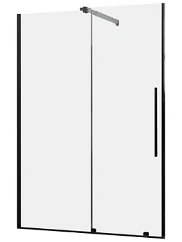 Душевая дверь RGW TO-18B (1000х1950) раздвижная, стекло 6мм прозрачное/черный 41071810-14