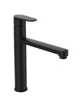 Смеситель для кухни Ideal Standard O однозахватный, излив 205мм, черный матовый BC501XG