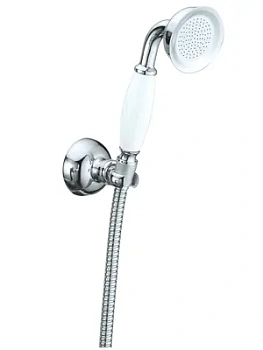 Ручной душ Boheme 409 настенный держатель, ручной душ, шланг, хром