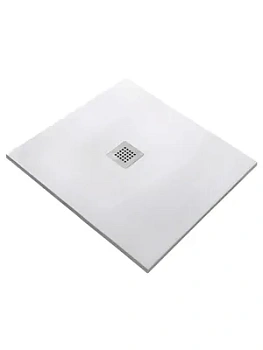 Душевой поддон STAROhome (800х800х24) литьевой мрамор, белый мат. 1237419