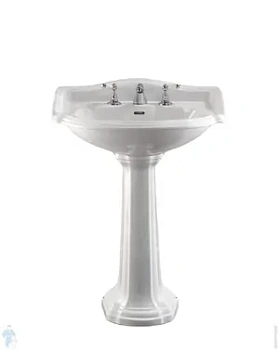 Раковина подвесная Devon&Devon IBLG3FOXF 650х500х300 с 3 отверстиями под смеситель, белая