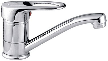 Смеситель Ledeme Н28 для кухни, поворотный излив, на шпильке, хром L4528-B