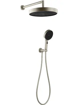 Душевой комплект Boheme 427-NB верхний/ручной душ, шланговое соединение, шланг, никель браш