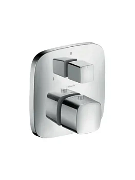 Смеситель Hansgrohe 15771000 для ванны/душа, термостатический, наружная часть, хром