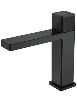 Смеситель Boheme Quad 159-B для раковины, автоматический, однозахватный, черный