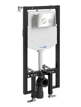 Инсталляция для унитаза WasserKRAFT с клавишей смыва, цвет: никель 56TLT.010.ME.BN01