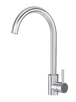 Смеситель для кухни AM.PM F85B07100 однозахватный, C-образный поворотный излив, хром