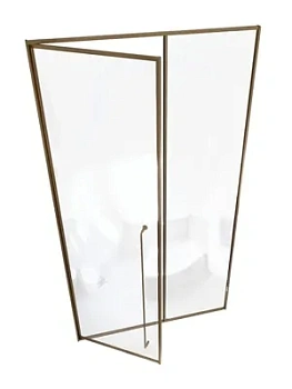 Душевая дверь левая Радомир 1000х2200 стекло 8мм прозрачное/бронза 1-63-4-1-0-355