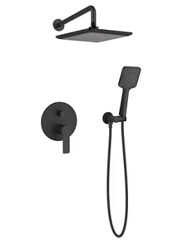 Душевая система ESKO 6in1 SB встраиваемый смеситель на 2 потреб., верхний/ручной душ, черный