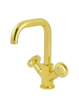 Смеситель для раковины Migliore двухзахватный, золото 28208