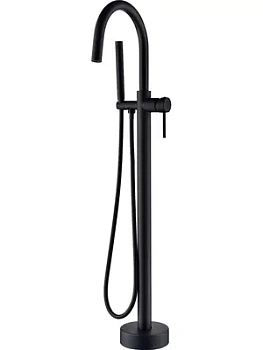 Смеситель Boheme 469-B для ванны/душа, напольный, однозахватный, с ручным душем, черный