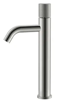 Смеситель Boheme 122-NB.4 для раковины, на 1 отверстие,однозахв, ручка spirale, никель браш