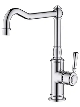 Смеситель для кухни Aquatek AQ1580CR однозахватный, поворотный излив 242мм, цвет: хром