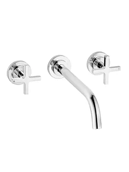 Смеситель KLUDI Classic для умывальника встраиваемый, 3 отв. излив 240мм, хром 201460520