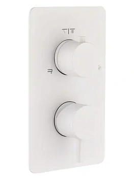 Смеситель Boheme 135-2-MW для душа, встраиваемый, на 2 потребителя, белый мат