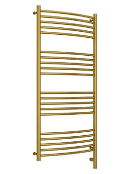 СУНЕРЖА выгнутая Полотенцесушитель 1200х600 состаренная латунь, МЭМправый, 051-5803-1260