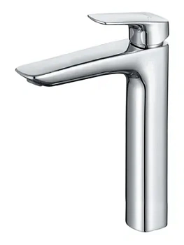 Смеситель для раковины Aquatek AQ1004CR однозахв., высокий излив 227мм, без дон. клапана, хром