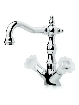 Смеситель Boheme Camelia для раковины, на 1 отверстие, двухзахватный, хром 272-Camelia