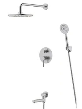 Душевая система ESKO встраиваемая, для ванны/душа, верхний/ручной душ, хром 7in1EK