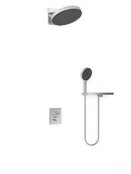 Душевая система Vincea термостатическая,с полкой,верхний и ручной душ,хром VSFW-3I21MT3RCH