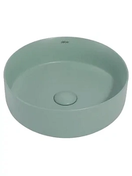 Раковина накладная ABBER d360 без отв. под смеситель и перелив,светло-зелен. мат. AC2108MCG