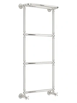 СУНЕРЖА 1386 Полотенцесушитель 1260х500 нерж.сталь, с полкой, нижнее подкл. 00-0281-1250