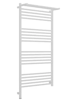 СУНЕРЖА с полкой Полотенцесушитель 1200х600 белый матовый МЭМ левый 30-6006-1260