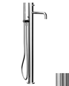 Смеситель для ванны Fantini напольный, с ручным душем, шланг 150см, нерж.сталь 2793A580B