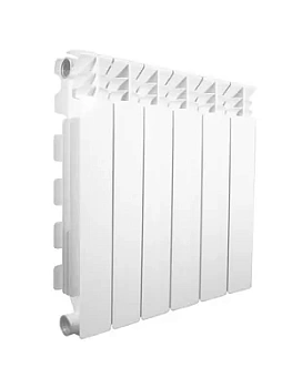 Радиатор алюминиевый Fondital 500/100 (97х556) белый 6 секций, 1056 Ватт