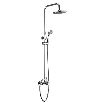 Душевая система Ledeme однозахватный, без излива, с тропическим душем, хром L2403-2