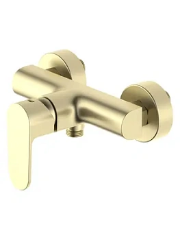 Смеситель для душа Aquatek AQ1260BG настенный, однозахватный, цвет: золото шлифованное