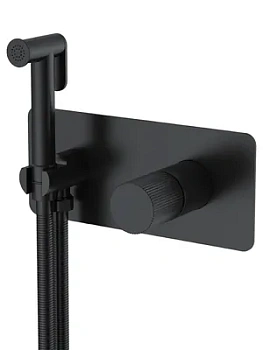 Смеситель Boheme 127-BB.3 встраиваемый, с гиг душем, однозахв, ручка:linea, черный