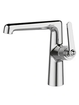 Смеситель для раковины ESKO BG26M однозахватный, на 1 отверстие, фиксированный излив, хром