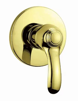 Смеситель CEZARES DIM-03 для душа, встраиваемый, однозахватный, золото