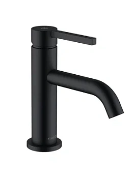 Смеситель KLUDI Pura для умывальника, излив 75мм, дон.клапан, черный мат. 202663915