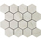 Impronta italgraniti Lux Experience MW05MESFA Calacatta Mont Blanc Mosaico Esagona Fade 26x30