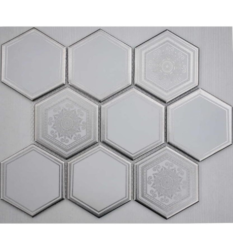 Ceramics Porcelain Hexagon Carrara Decor 95 25.8X29.5