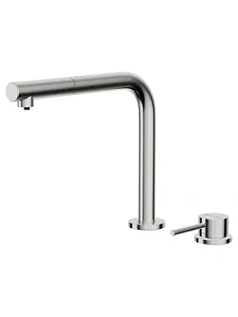 Смеситель для мойки Omoikiri 2 Plus-S-BN выдв.излив, кран для питьевой воды, нерж.сталь 4994369