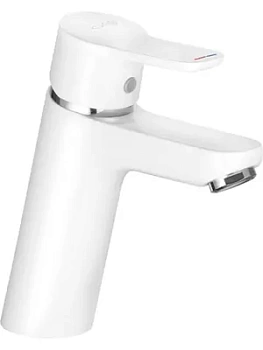 Смеситель KLUDI XL для умывальника 100, однозахватный,без донного клапана, белый 3729291